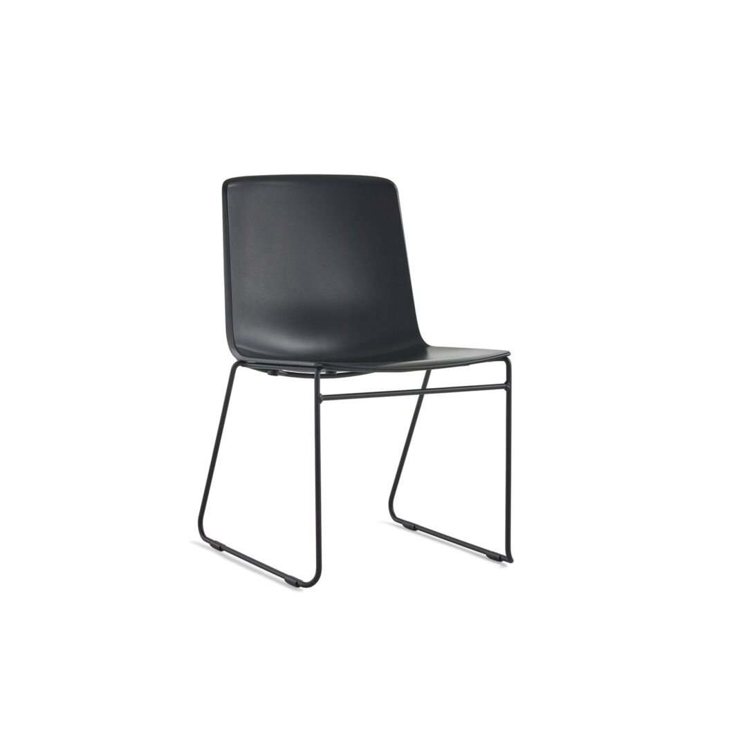 Pronta-Stacking-Chair-Black