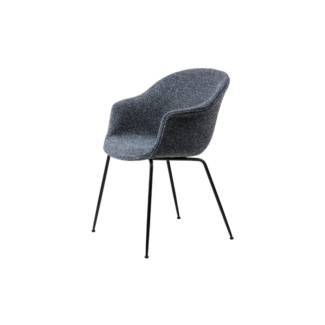 Bat_DiningChair_Conic_FullyUpholstered_Black-Matt_Around-BouclA9-Dedar-023_10208