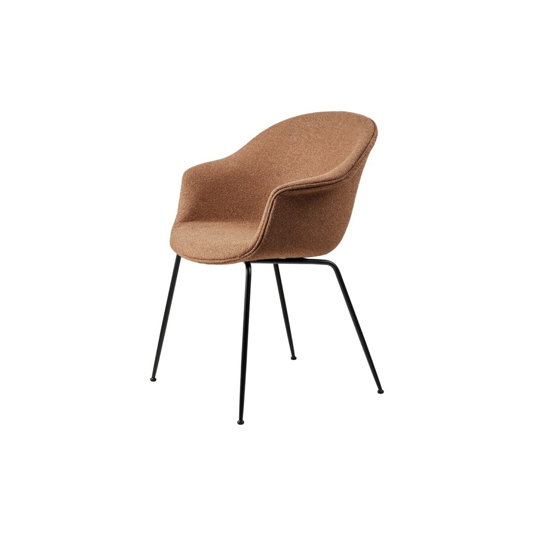 Bat_DiningChair_Conic_FullyUpholstered_Black-Matt_Around-BouclA9-Dedar-032_GB-10208-AB