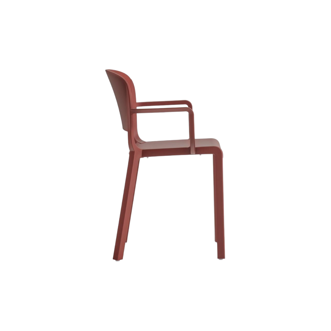 Dome-Perforated-Armchair-Red_266RO