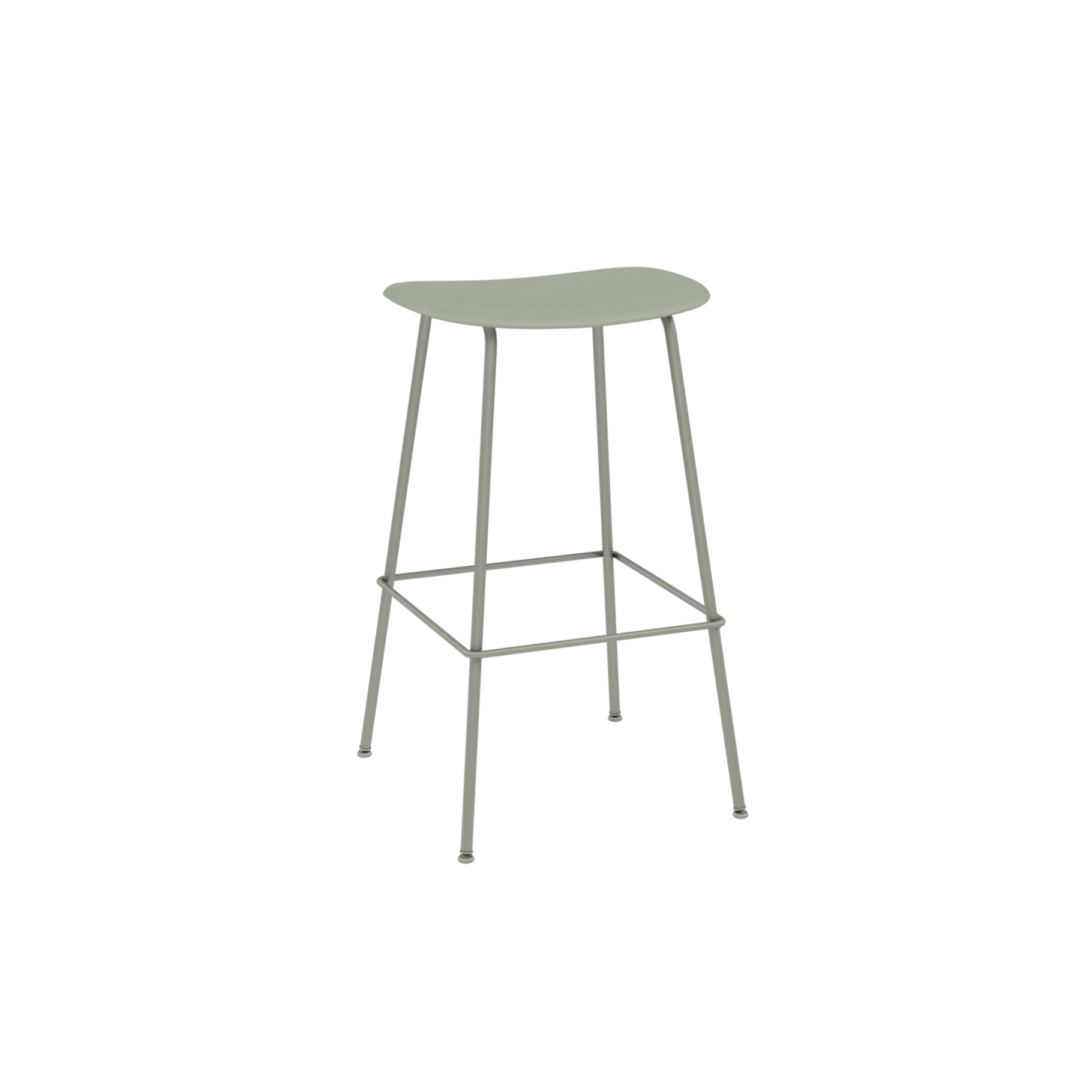Fiber Bar Stool 75cm, Tube Base