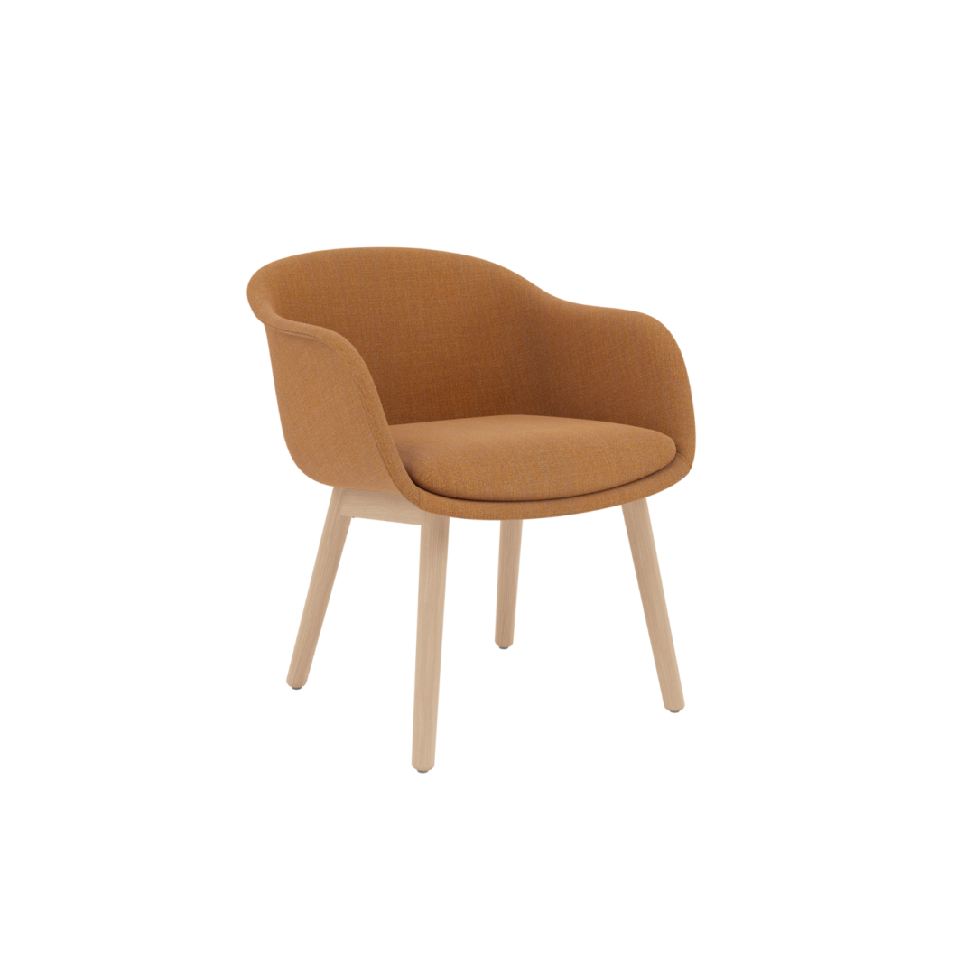 Fiber Conference Armchair - Wood Base