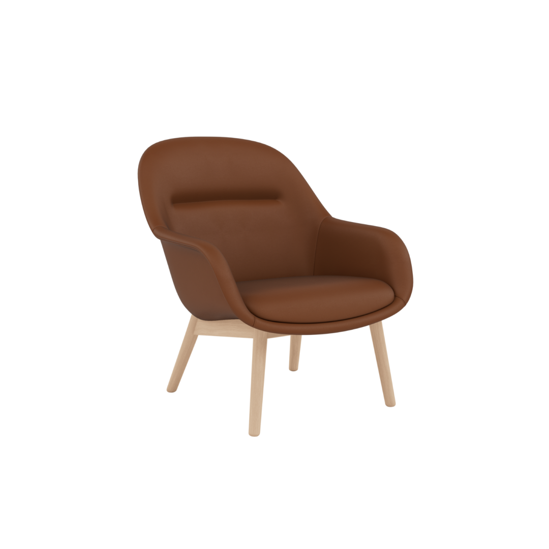 Fiber Lounge Armchair - Wood Base Image