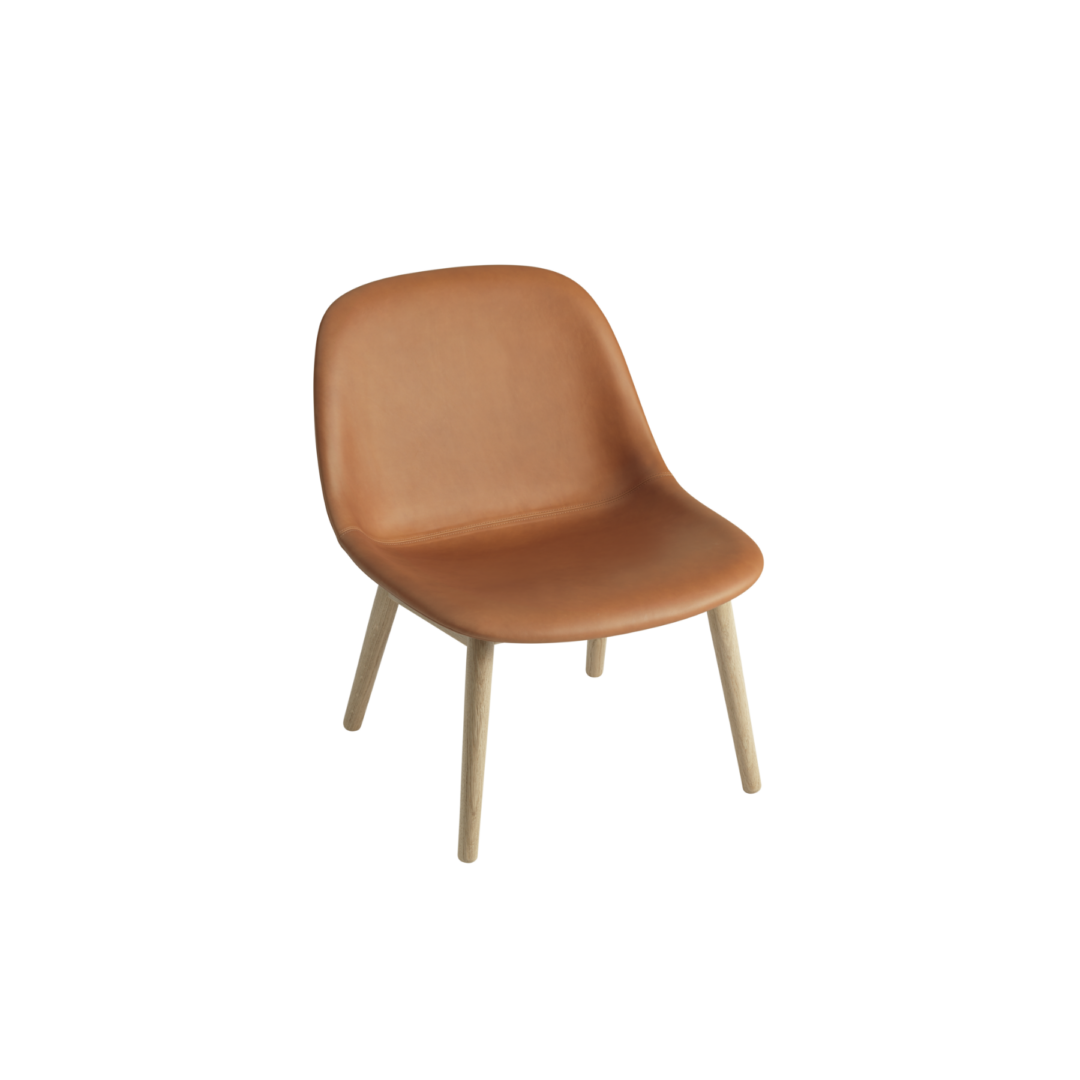 Fiber Lounge Chair - Wood Base, Upholstered Image