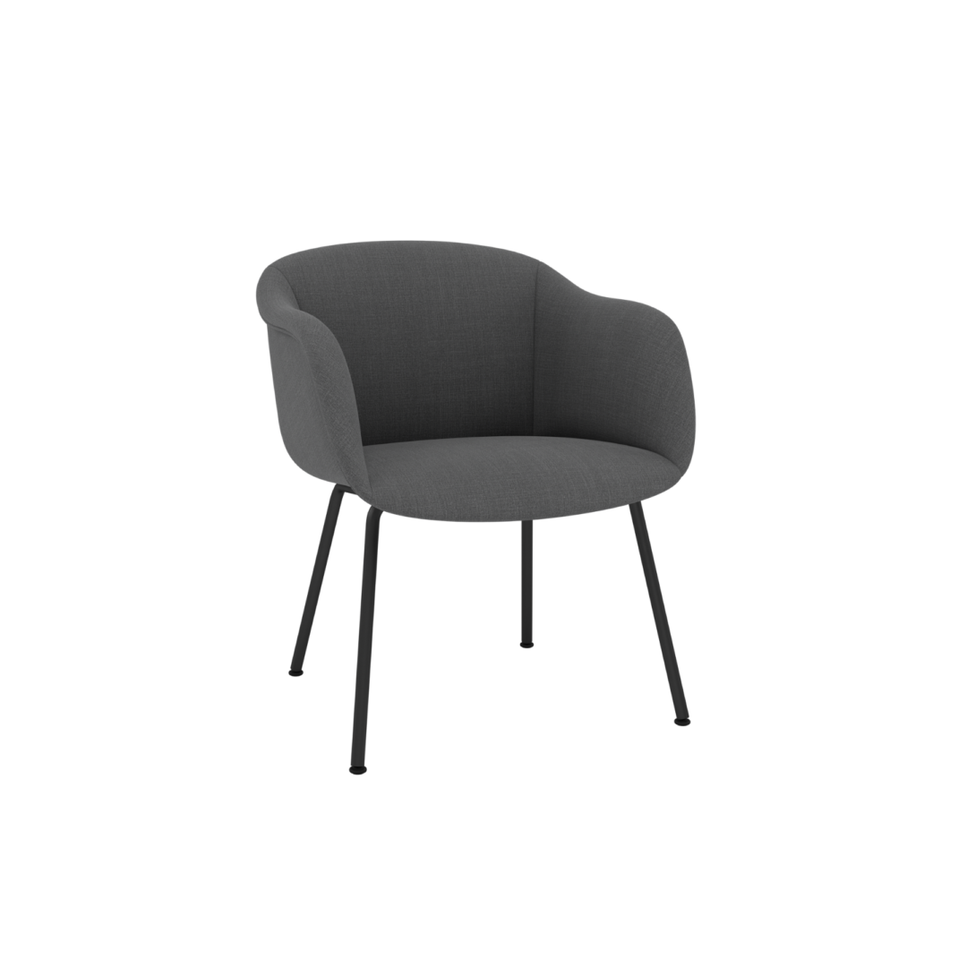 Fiber-Soft-Armchair-Tube-Base-76599-BLCK_163