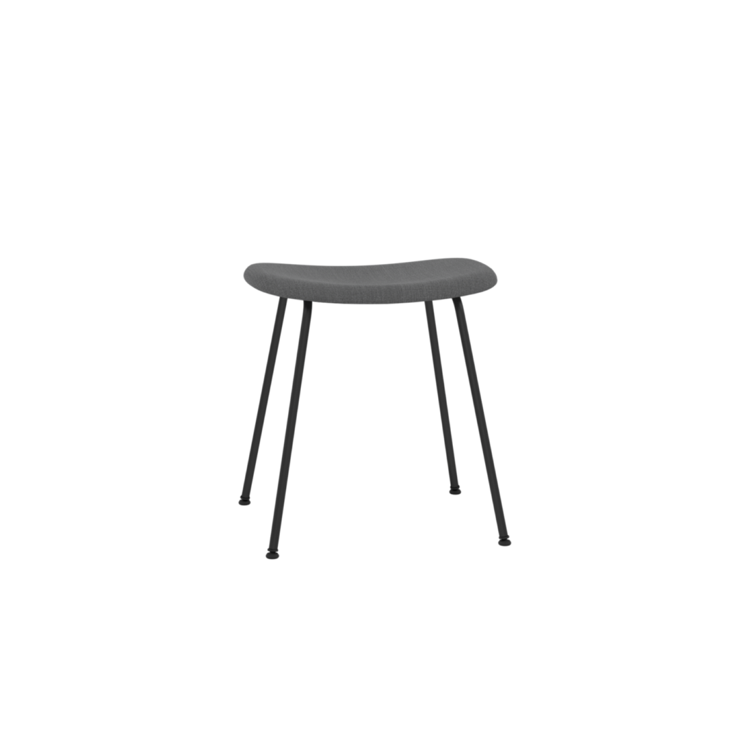 Fiber Stool - Tube Base, Upholstered