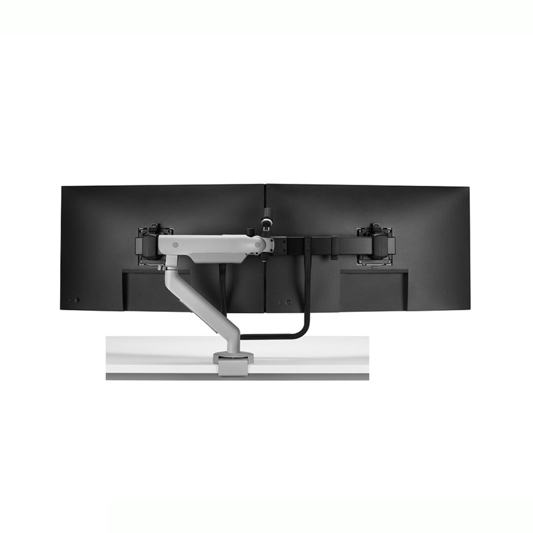 Flo-Dual-Using-Individual-Desk-Clamps-Black_HLA_SILVER_DUAL_BACK_02
