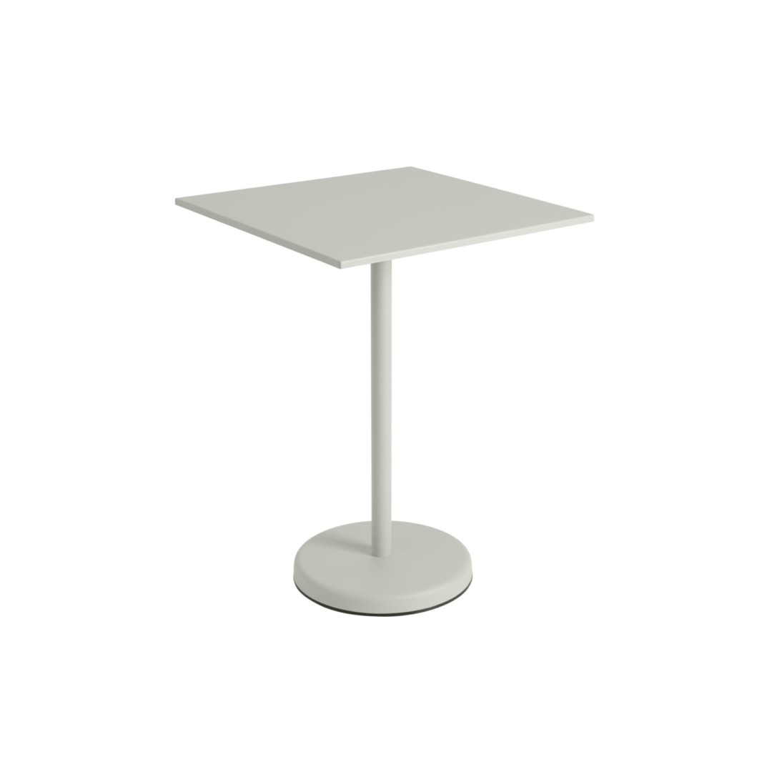 Linear Steel Café Table 70x70x95cmH