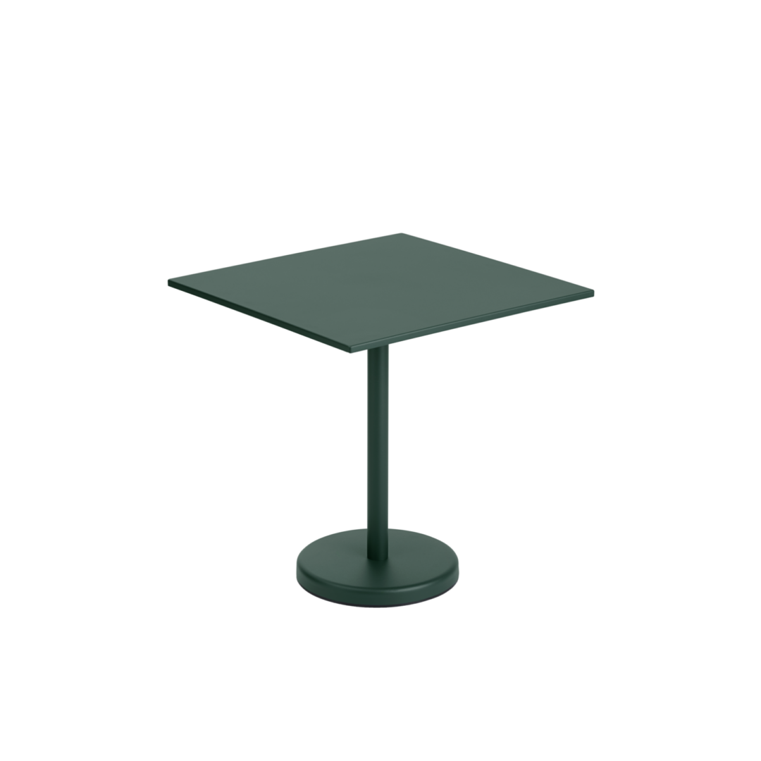 Linear Steel Café Table 70x70x73cmH
