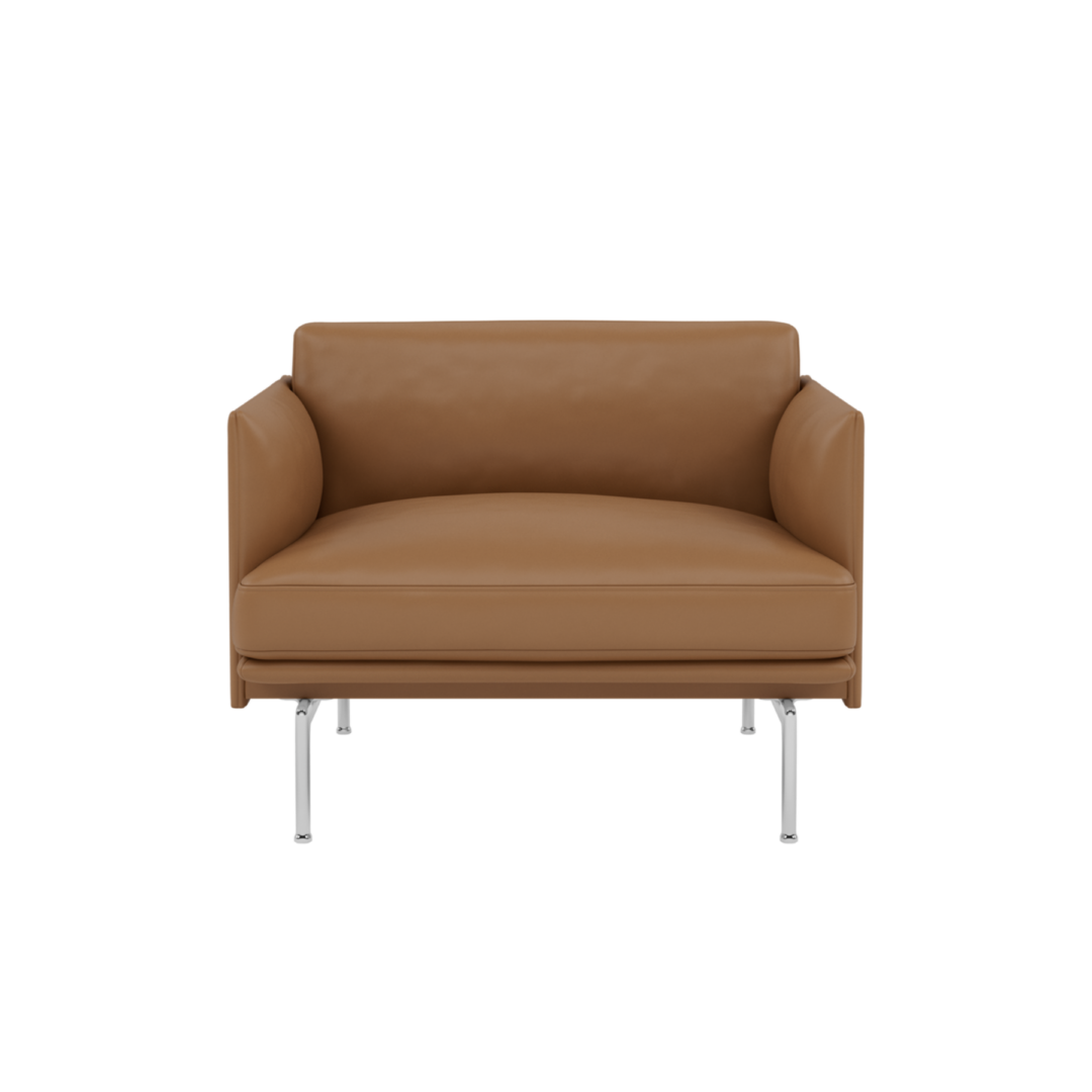 Outline Chair - Aluminum Base, Upholstered Image