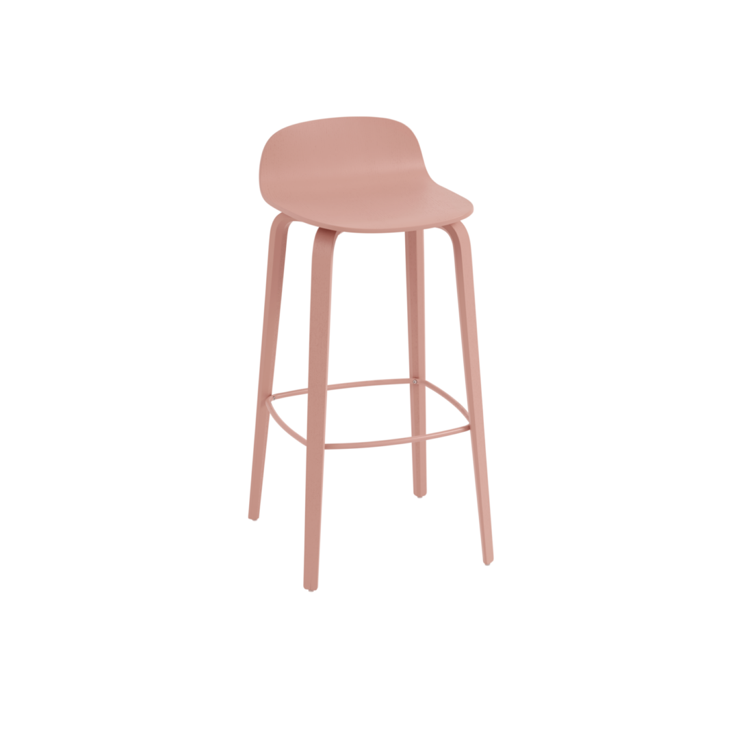 Visu Bar Stool 75cm - Wood Base