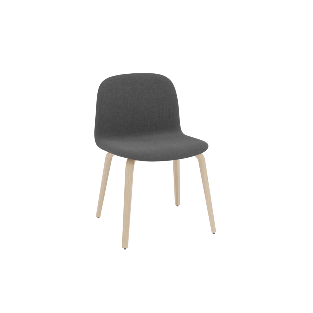 Visu Wide Chair - Wood Base, Upholstered Image