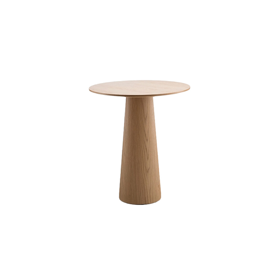 Liqueur Round Bar Table with Single Pedestal Base