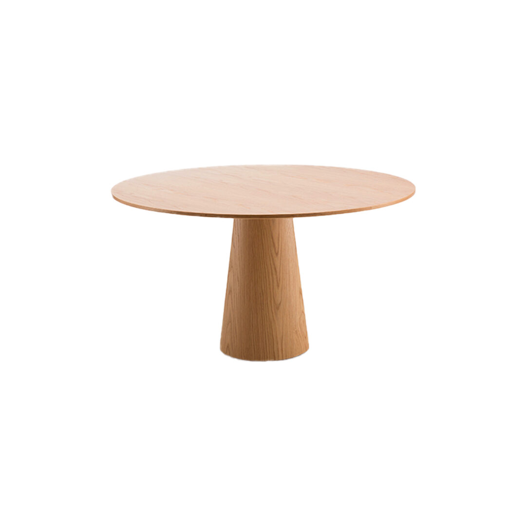 Liqueur Round Table with Single Pedestal Base
