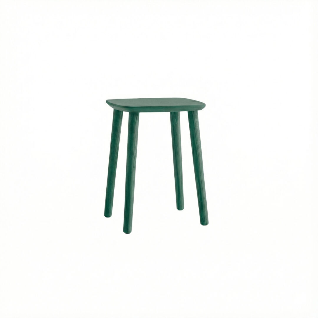 Babila-Timber-Low-Stool-forest-green
