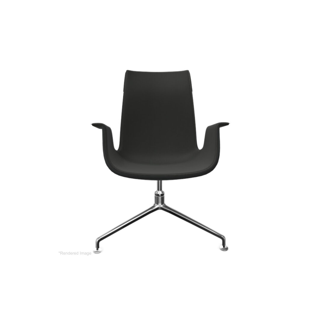 FK-3-Leg-Low-Back-Black-Back-Shield-Polished