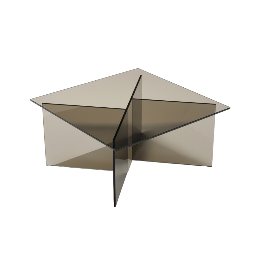 Niby Coffee Table 70x70cm, Bronze Glass_1601