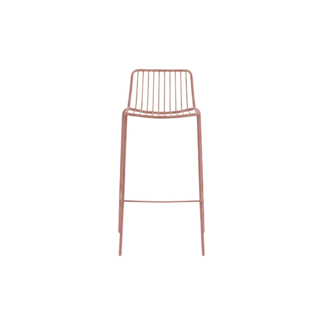 Nolita-4-Leg-Low-Back-Barstool-Terracotta