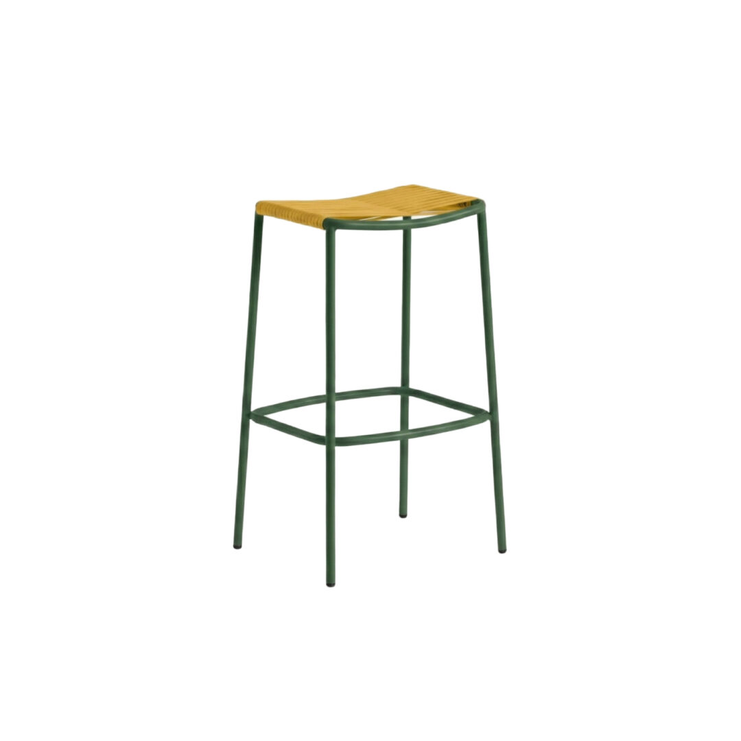 Philia-Stool-Forest-Green-frame-honey-weave