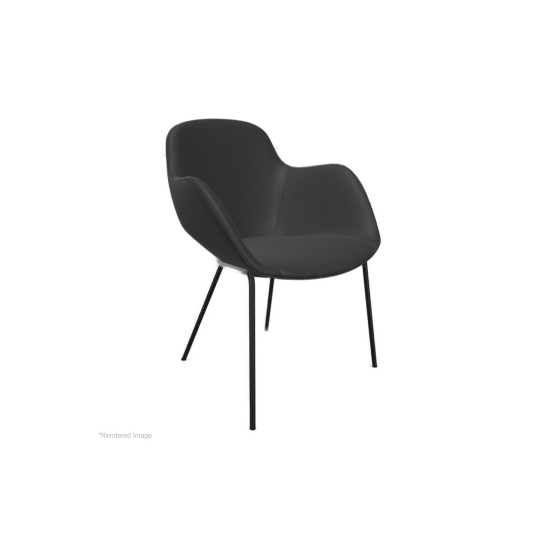 Sheru-Chair-with-arms-Select-Schwarz-Matt-Black-Metal-Legs