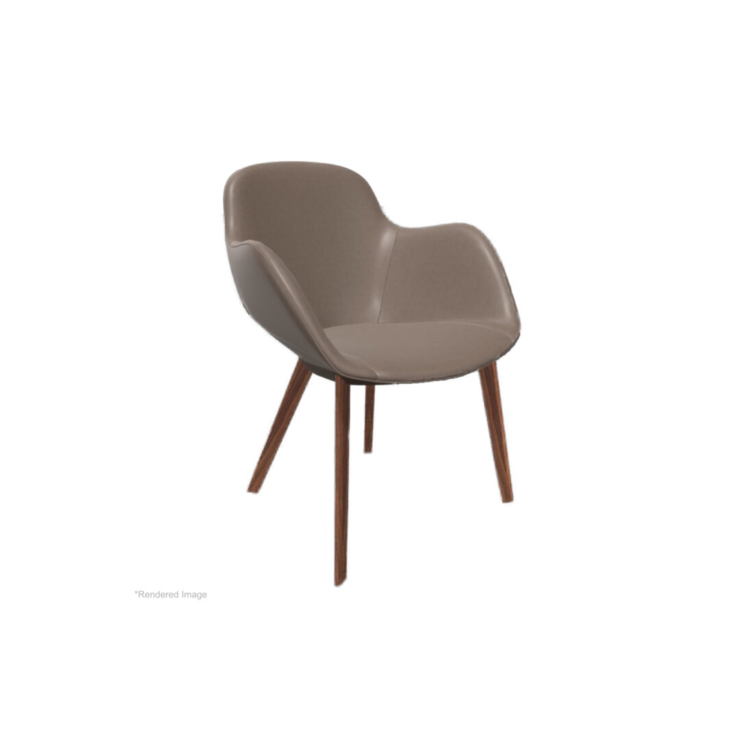 Sheru-Chair-with-arms-Vintage-Nutmeg-Nutwood-Timber-Legs