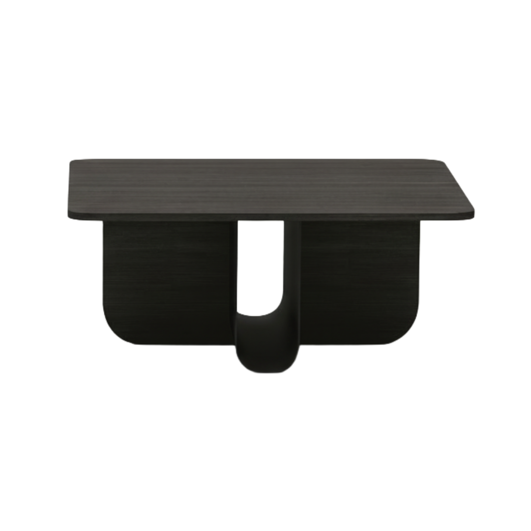 U Coffee Table 75cm W 31cm H,BKDark Oak