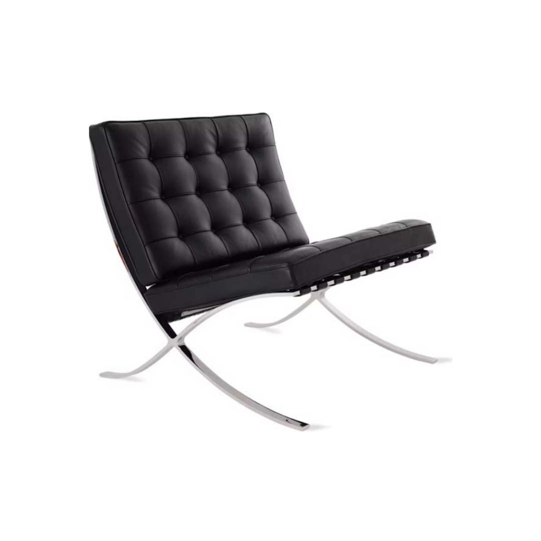 Barcelona-Chair-Black-Leather