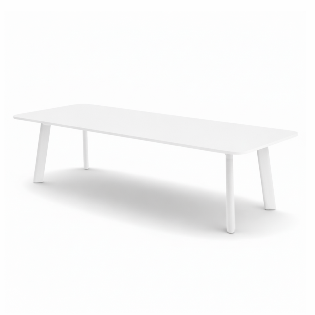 Diva-4-Leg-Frame-Narrow-Table-220-280cm-Blanc_DV-2412-4