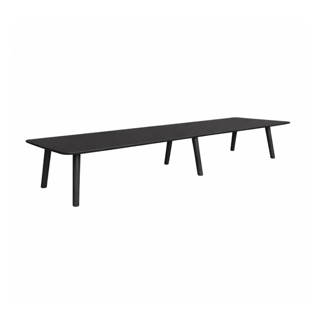 Diva-6-Leg-Frame-Narrow-Table-Black-340-379.9cm_DV-3612-6