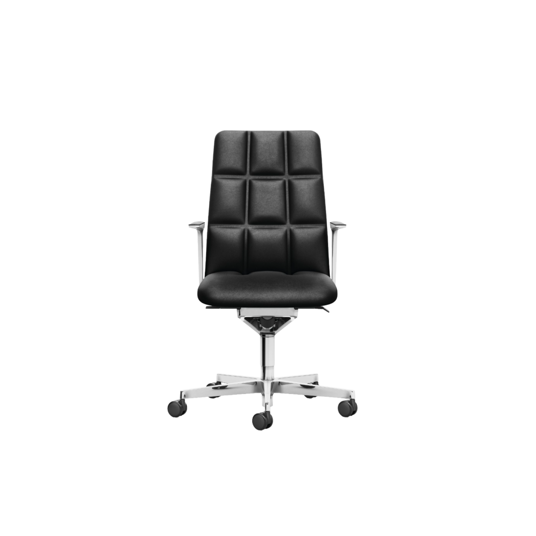 Leadchair-Management-Mid-Back-Polished-Base-with-Schwarz-Leather