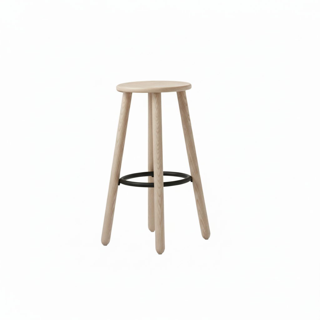 Okidoki-4-Leg-High-Stool-Footring-Natural-Ash-Timber-Black