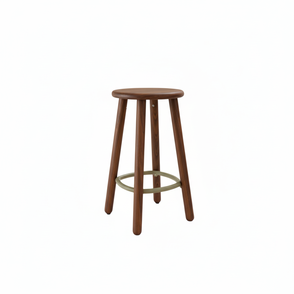 Okidoki 4-Leg Mid Stool + Footring