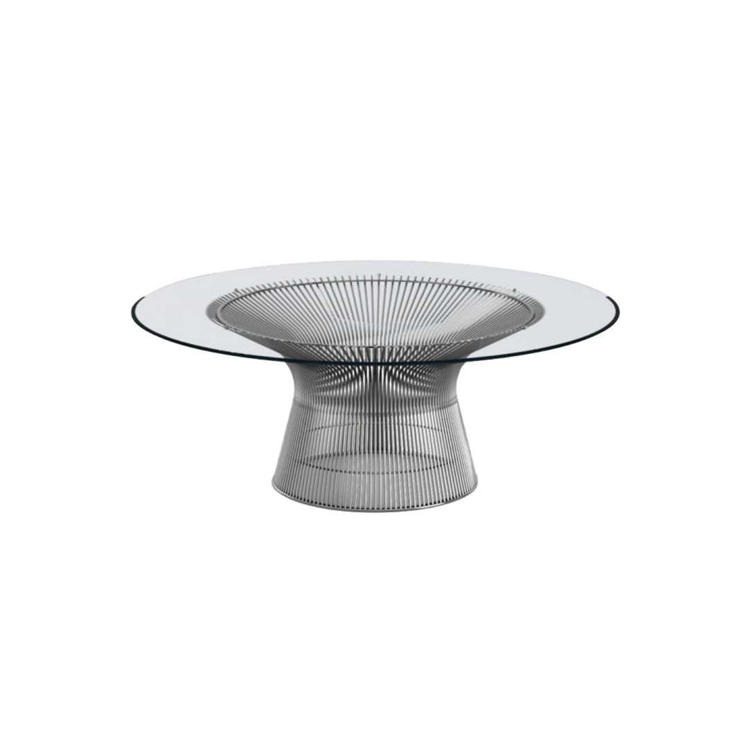 Platner-Coffee-Table-107-Polished-Nickel-Clear-Glass