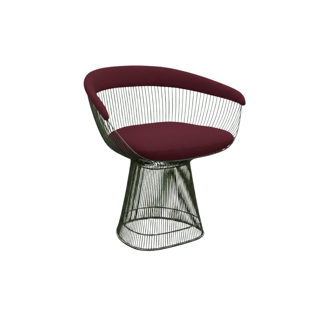 Platner-Side-Chair-Metallic-Bronze-Iseo-Bordeaux