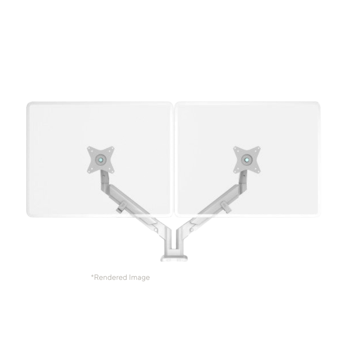Vader-Double-Monitor-Arms-White