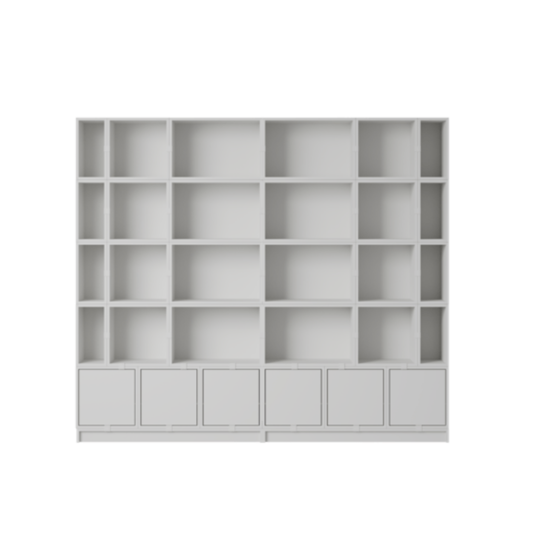 Stacked-Storage-System-Bookcase-Configuration-1-Grey