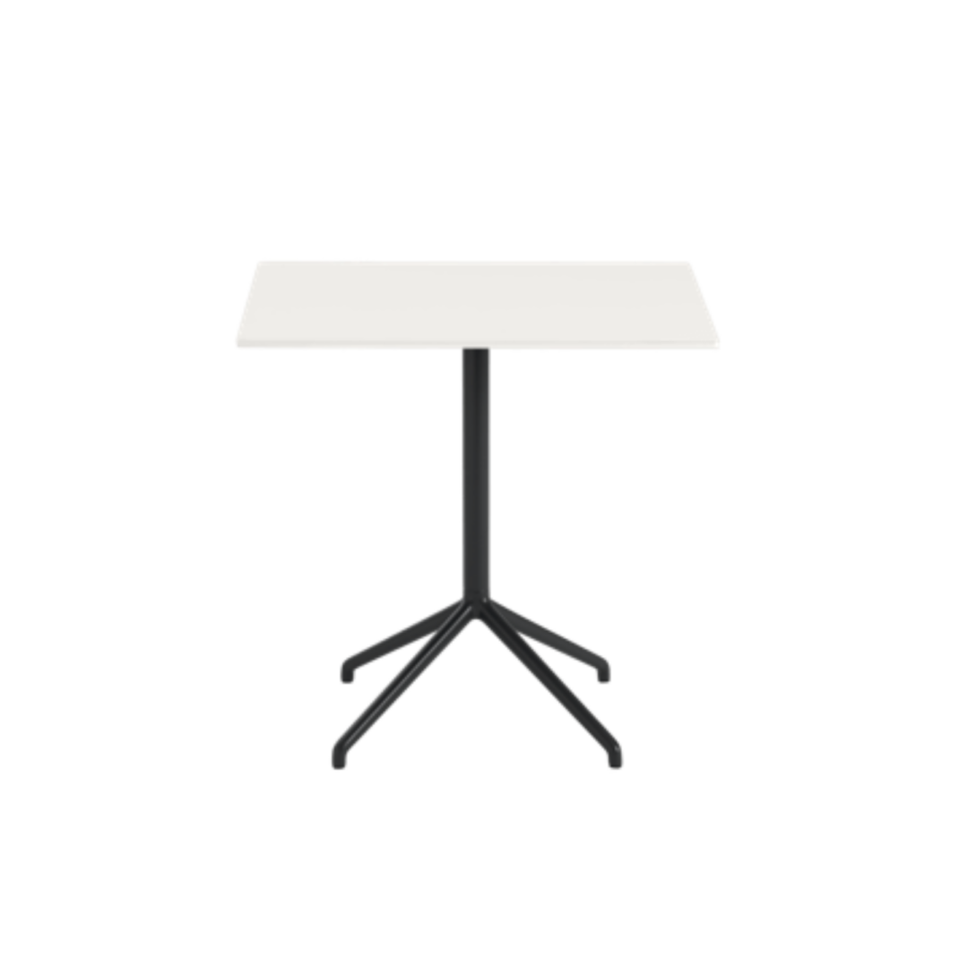 Still-Cafe-Table-75-X-65-H-73-CM-29.5-X-25.6-H-28.7-White-Nanolaminate-Anthracite-Black